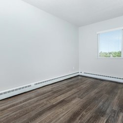 beautiful bedroom with hardwood floor from Ascent Apartment in Colorado Springs, CO
